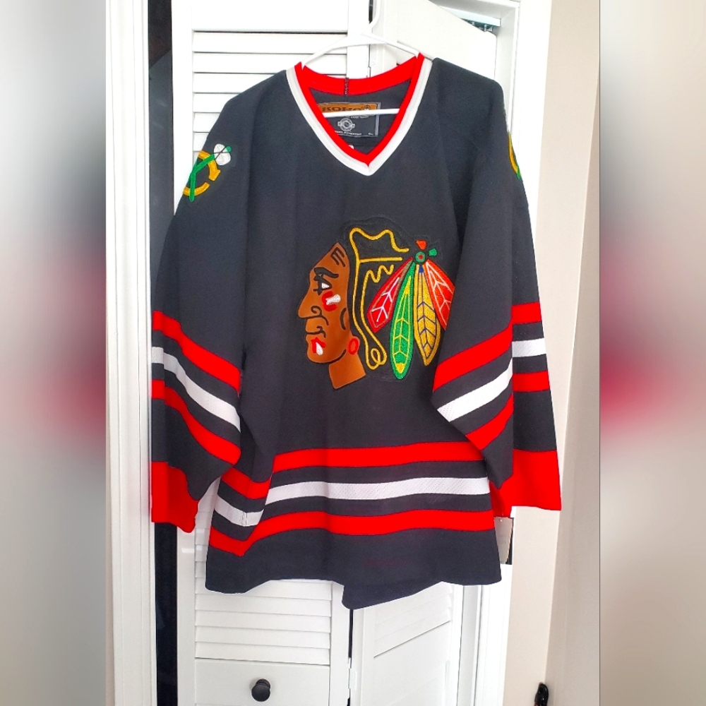 KOHO Blackhawks Black and Red Jersey